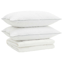 90% Goose Down Duvet Set FULDA 3 pcs 200 x 240 cm Summer White 30 x 50 cm