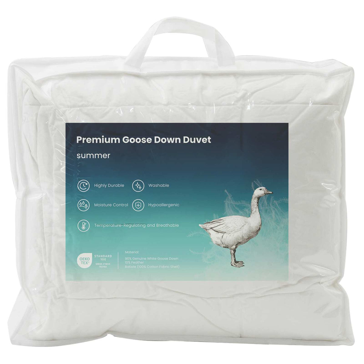 Goose Down Duvet FULDA Summer White