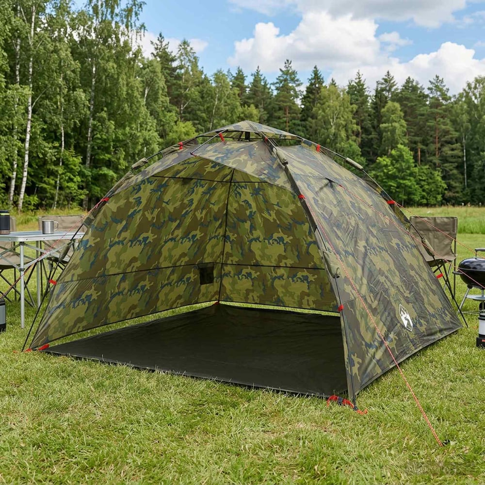 Fishing Tent 4-Person Quick Release Light camouflage