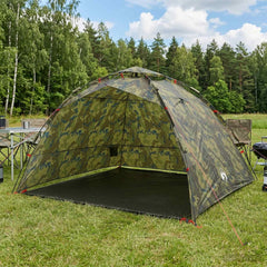 Fishing Tent 4-Person Quick Release Light camouflage