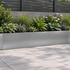 Retaining Wall 100 x 12 x 30 cm Steel 2 pcs Galvanised steel