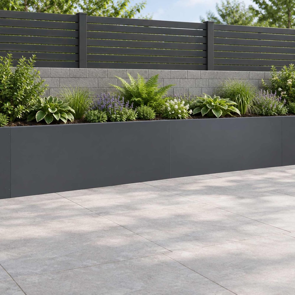Retaining Wall Steel Anthracite