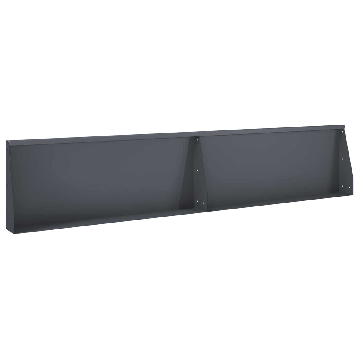 Retaining Wall 100 x 12 x 40 cm Steel 2 pcs Anthracite