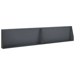 Retaining Wall 100 x 12 x 40 cm Steel 2 pcs Anthracite