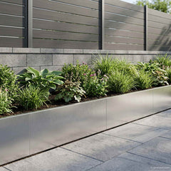 Retaining Wall 100 x 12 x 40 cm Steel 2 pcs Stainless steel