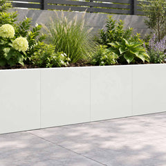 Retaining Wall Steel White