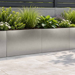 Retaining Wall 60 x 12 x 50 cm Steel 2 pcs Stainless steel