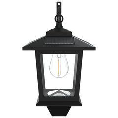 vidaXL Wall Mount Lamp with LED Bulb 2 pcs Black 19 x 14 x 25 cm 5