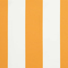vidaXL Awning Replacement Fabric Yellow and White 400 x 350 cm 4