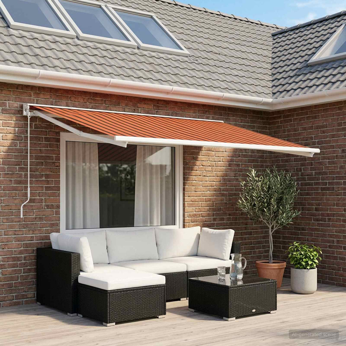 vidaXL Awning Replacement Fabric 250 x 200 cm Polyester