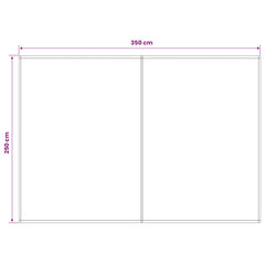 vidaXL Awning Replacement Fabric Blue and Orange 350 x 250 cm 5