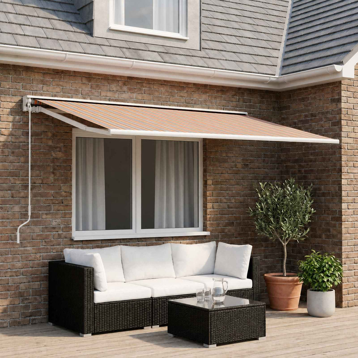 vidaXL Awning Replacement Fabric 400 x 350 cm
