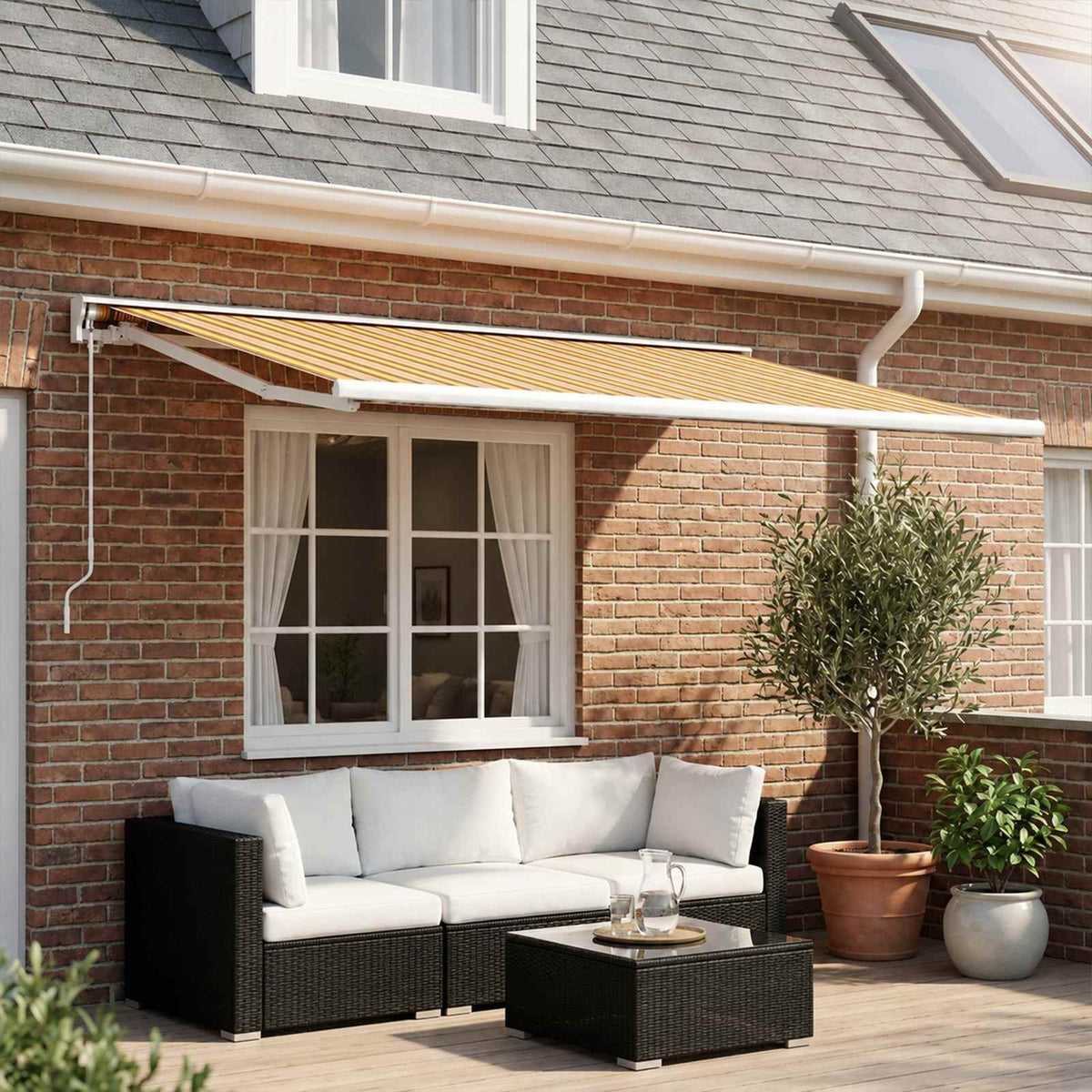 vidaXL Awning Replacement Fabric 250 x 200 cm Polyester