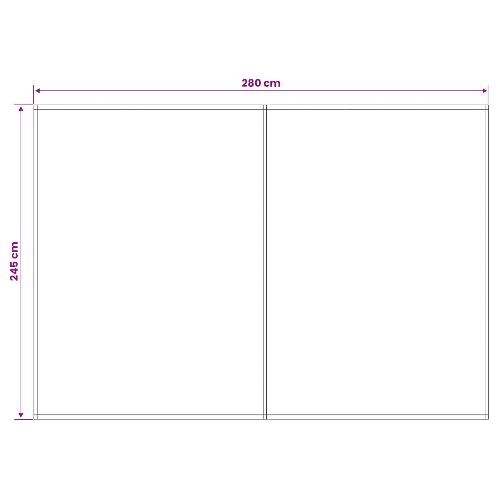 vidaXL Awning Replacement Fabric White 300 x 250 cm Polyester 5