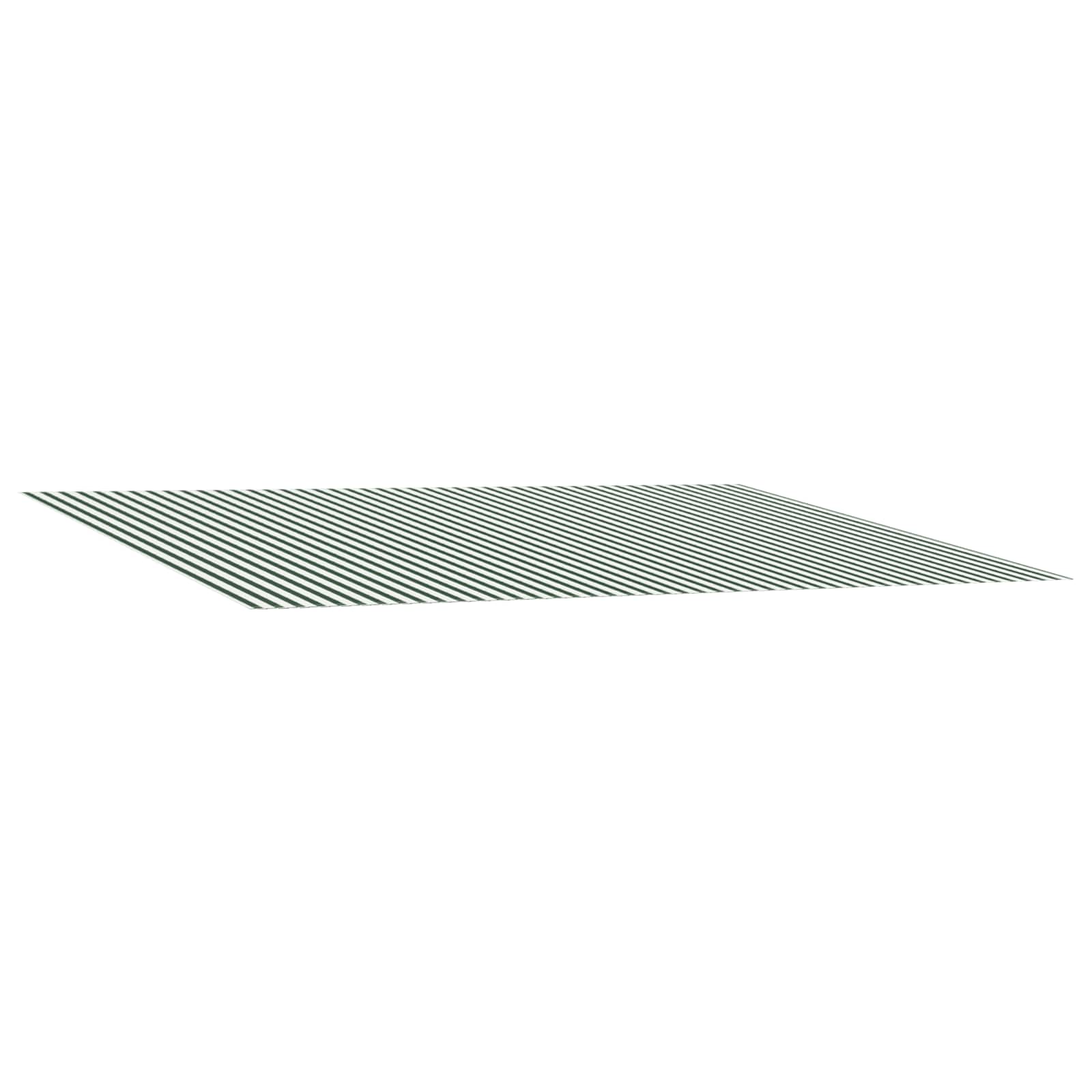 vidaXL Awning Replacement Fabric Green and White 300 x 250 cm 2