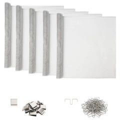 vidaXL Light Shaft Cover with Clips 5 pcs 70 x 130 cm Aluminum Silver 2