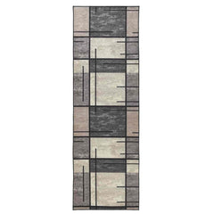 vidaXL Rug Runner LESAKA Brown 50 x 450 cm Diamond Velvet 2