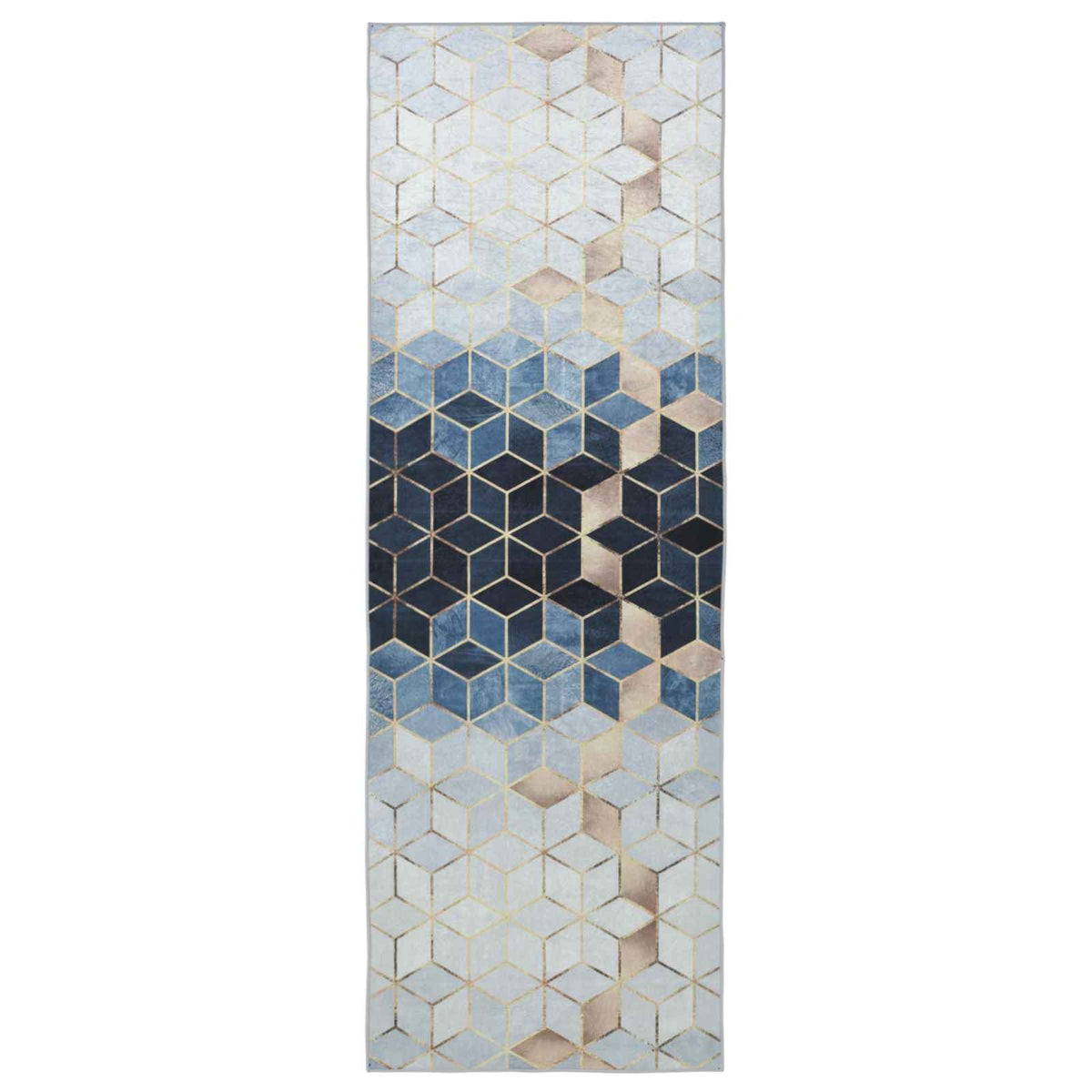 Rug Runner LESAKA Silver Diamond Velvet, image 2