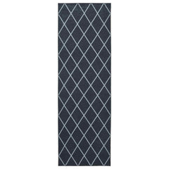vidaXL Rug Runner ORIZ 1150 gsm Black Diamond Pattern 2