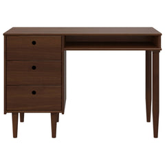 vidaXL Desk BILBAO Dark Caramel 114 x 53 x 75 cm 4