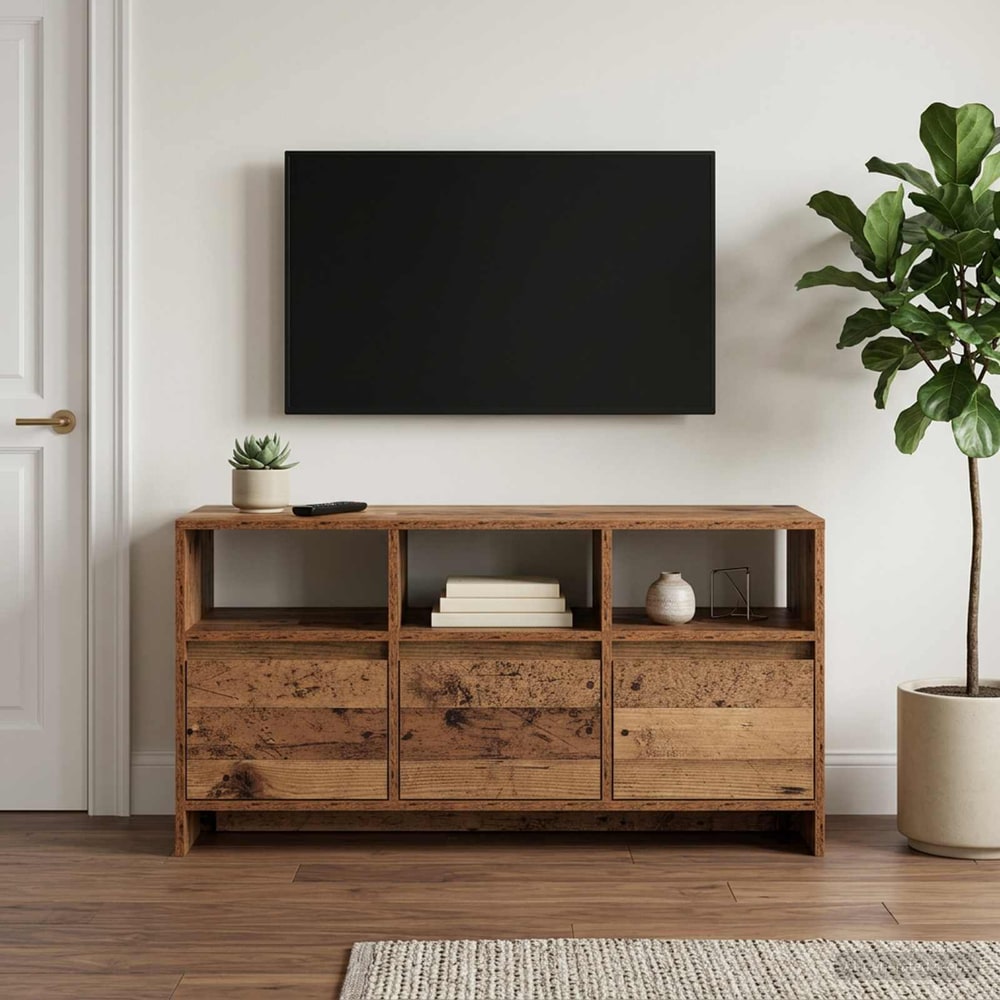 TV Cabinet 102x37,5x52,5 cm Engineered Wood Old wood