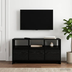 TV Cabinet 102x37,5x52,5 cm Engineered Wood Black oak