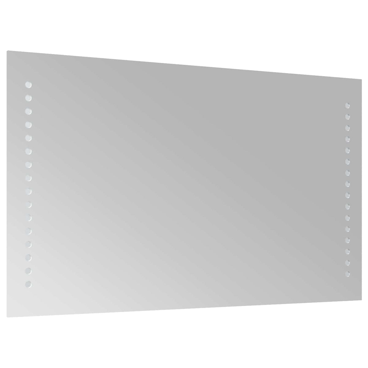 vidaXL LED Bathroom Mirror Transparent 50 x 30 cm Tempered Glass 4