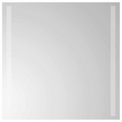 vidaXL LED Bathroom Mirror Transparent 50 x 50 cm Tempered Glass 2