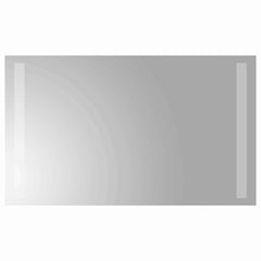vidaXL LED Bathroom Mirror Transparent 50 x 30 cm Tempered Glass 2