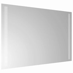 vidaXL LED Bathroom Mirror Transparent 60 x 40 cm Tempered Glass 4