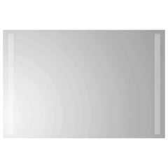 vidaXL LED Bathroom Mirror Transparent 60 x 40 cm Tempered Glass 2