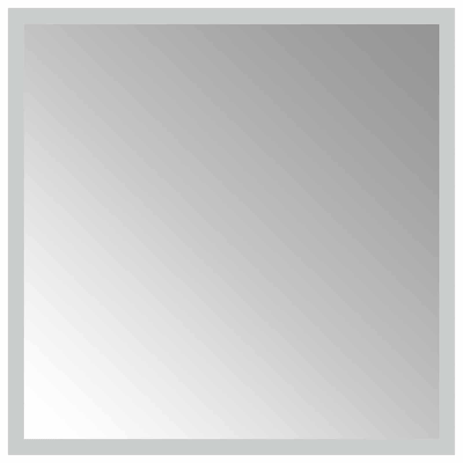 vidaXL LED Bathroom Mirror Transparent 40 x 40 cm Tempered Glass 2