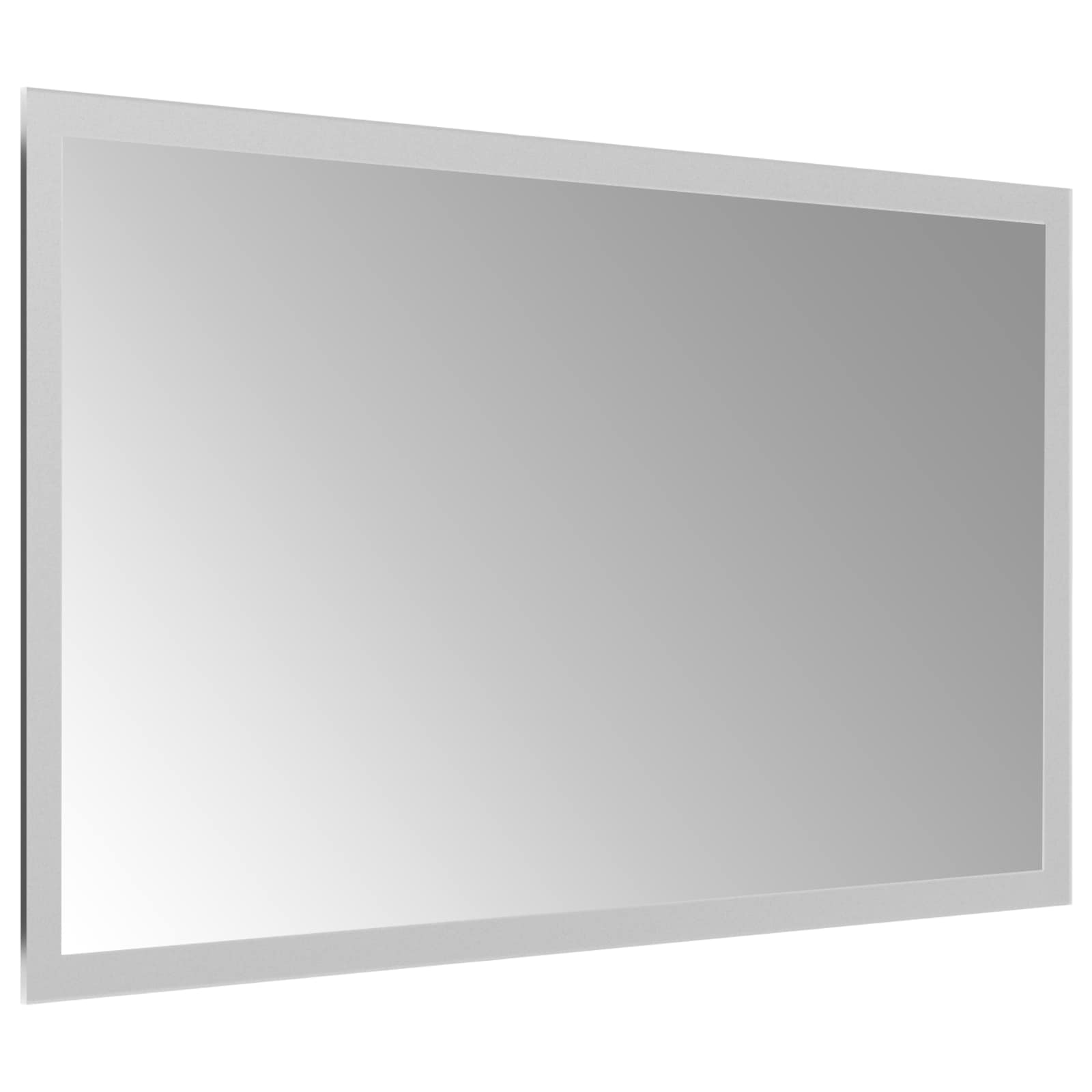 vidaXL LED Bathroom Mirror Transparent 50 x 30 cm Tempered Glass 4
