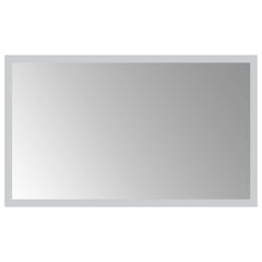 vidaXL LED Bathroom Mirror Transparent 50 x 30 cm Tempered Glass 2