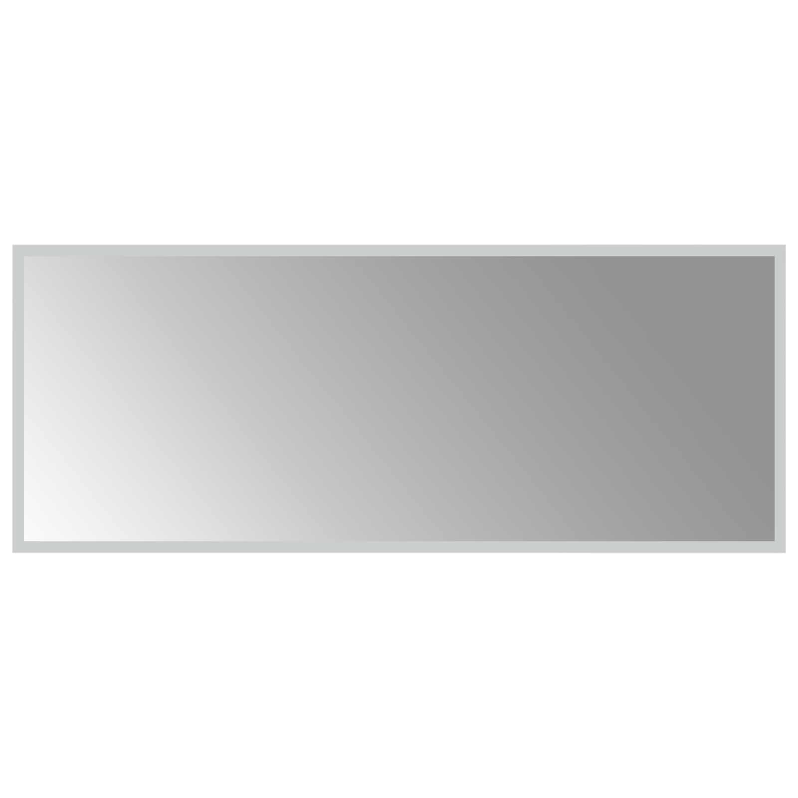 vidaXL LED Bathroom Mirror Transparent 100 x 40 cm Tempered Glass 2