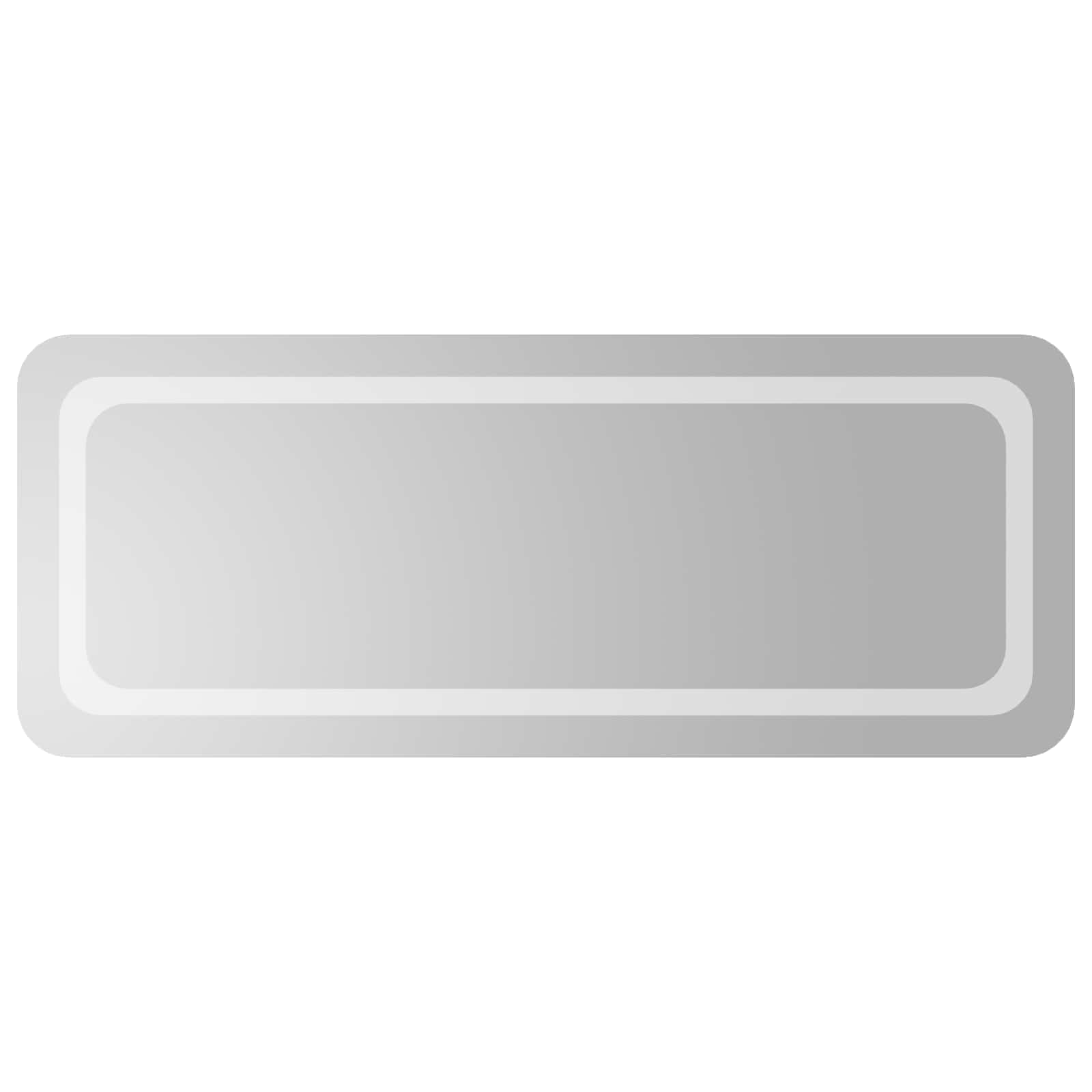 vidaXL LED Bathroom Mirror Transparent 100 x 40 cm Tempered Glass 2