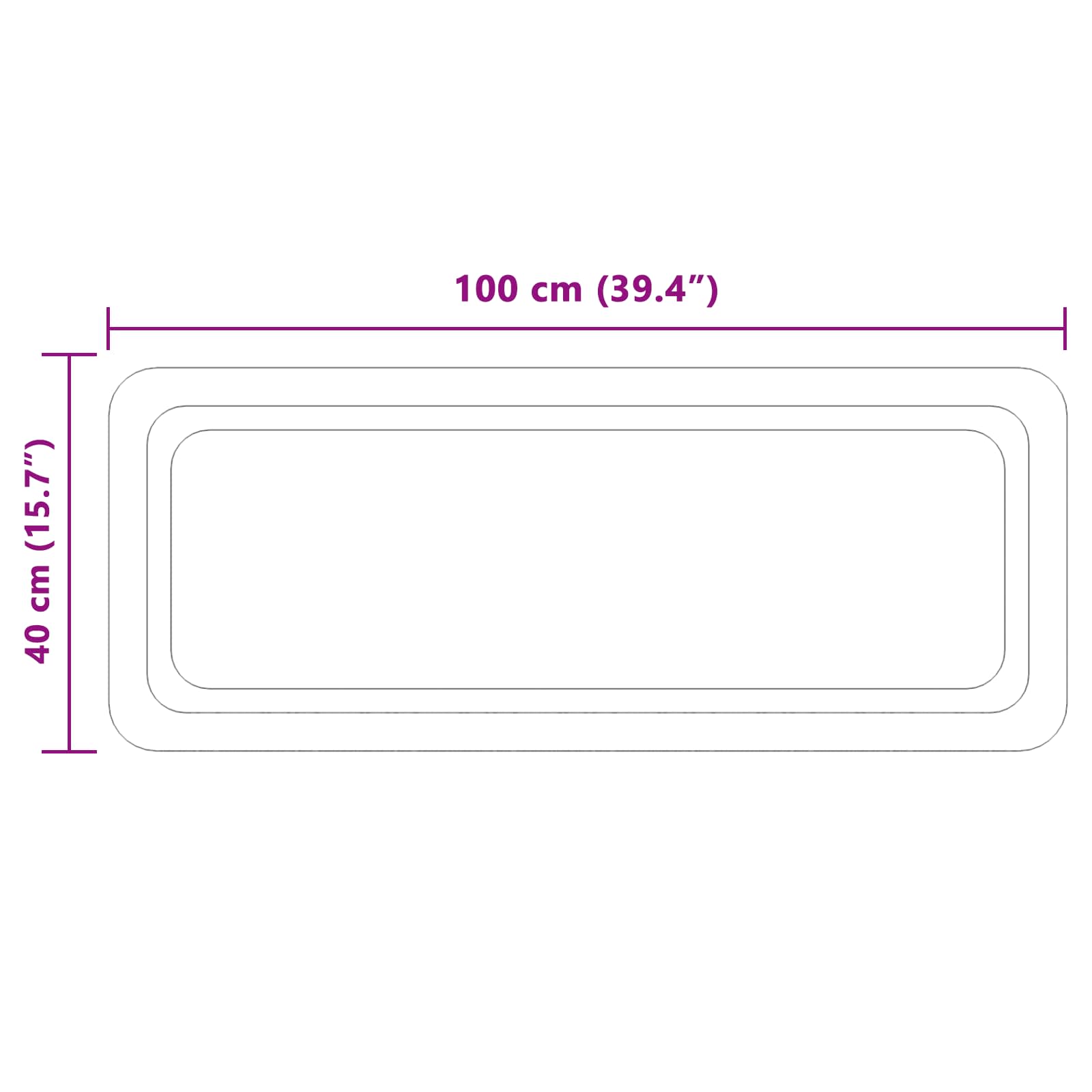 vidaXL LED Bathroom Mirror Transparent 100 x 40 cm Tempered Glass 5