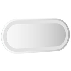 vidaXL LED Bathroom Mirror Transparent 60 x 25 cm Tempered Glass 5