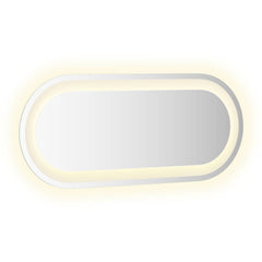 vidaXL LED Bathroom Mirror Transparent 60 x 25 cm Tempered Glass 3