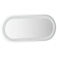 vidaXL LED Bathroom Mirror Transparent 70 x 30 cm Tempered Glass 4