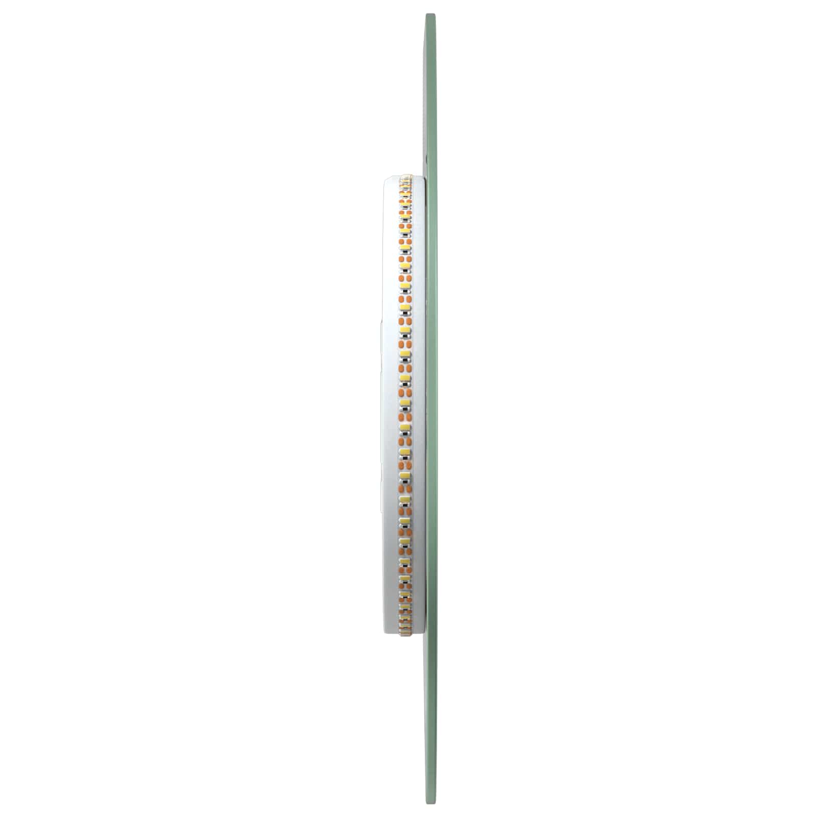 vidaXL LED Bathroom Mirror Transparent 70 x 30 cm Tempered Glass 6