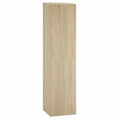 Corner Shelf 4-Tier 31.5 x 31 x 130 cm Engineered Wood Sonoma oak