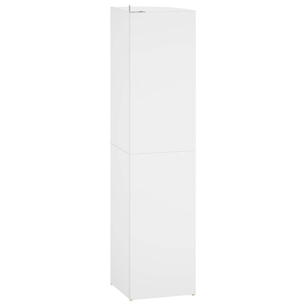 Corner Shelf 4-Tier 41.5 x 41.5 x 143 cm Engineered Wood White