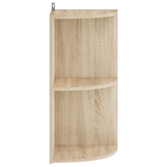 vidaXL Corner Shelf 2-Tier 41.5 x 41.5 x 72 cm Engineered Wood 3