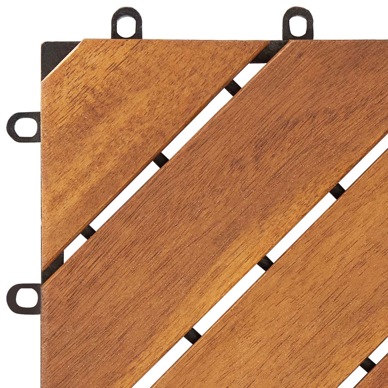 vidaXL Decking Tile 20 pcs Brown 30 x 30 cm Acacia Hardwood 6