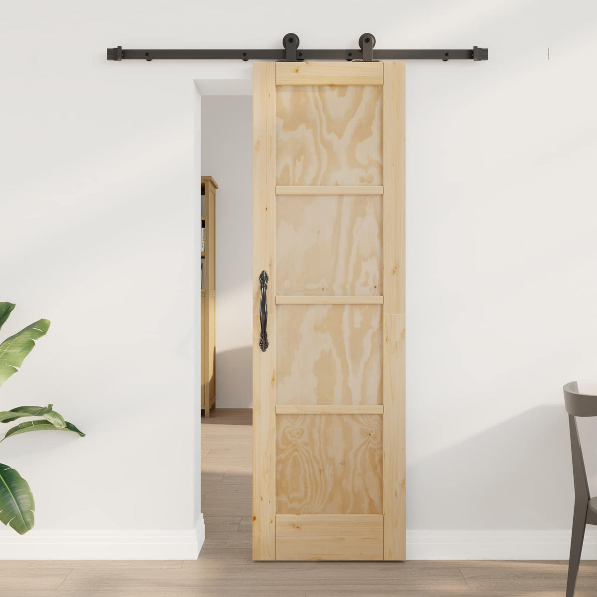 Sliding Door ORKDAL Engineered Wood Natural 61 cm 198.5 cm 152.5 cm