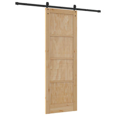 Sliding Door ORKDAL Engineered Wood 200 cm Natural and black 73.5 cm 211 cm