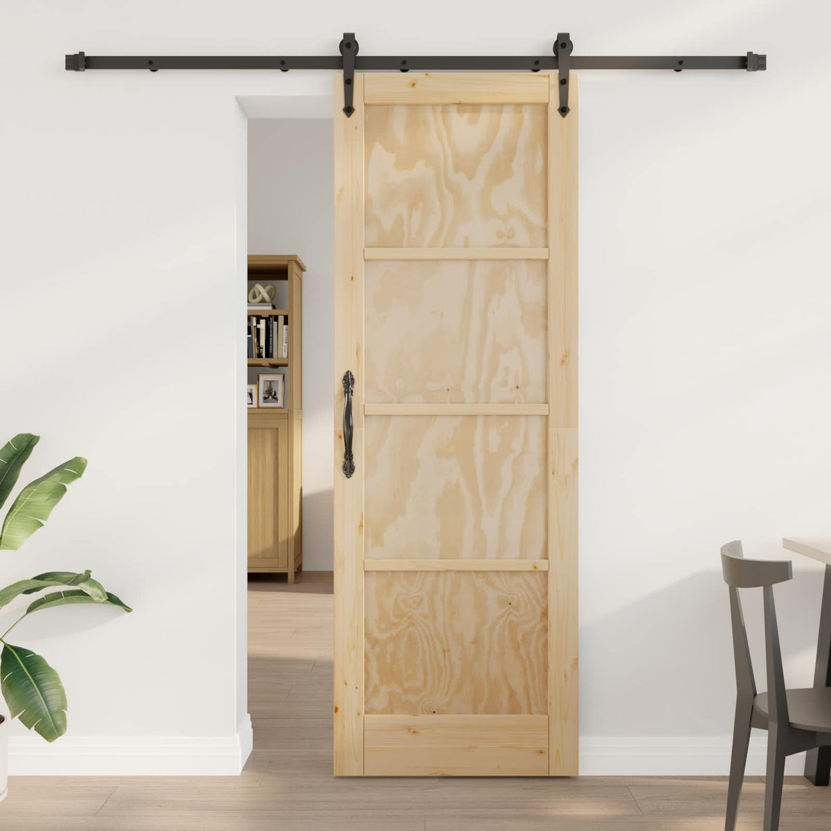 Sliding Door ORKDAL Engineered Wood Natural 73.5 cm 211 cm 213.5 cm