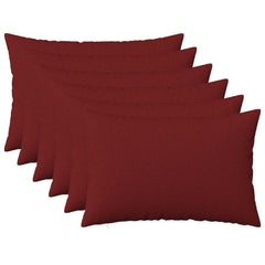 vidaXL Cushion with Pillow HEERLEN 6 pcs Wine Red Fabric 2