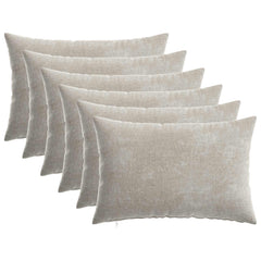 vidaXL Throw Pillow 6 pcs HEERLEN Light Grey 30 x 50 cm 2